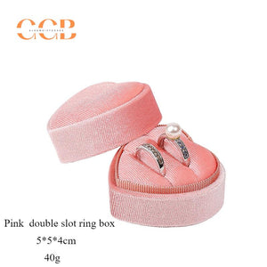 Velvet Heart Ring Box