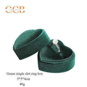 Velvet Heart Ring Box