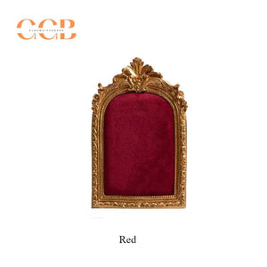 Gold Earring Necklace Jewelry Display Vintage Photography Frame