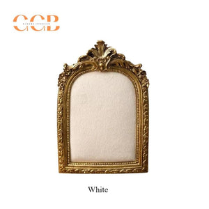 Gold Earring Necklace Jewelry Display Vintage Photography Frame