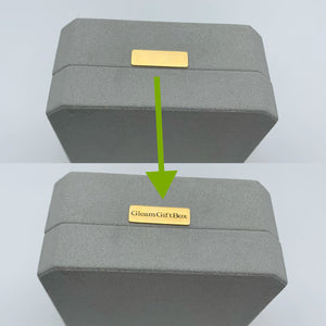 10 Pcs Customized Engraved Jewelry Box Tag