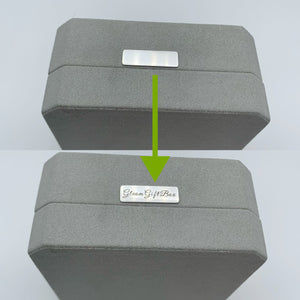 10 Pcs Customized Engraved Jewelry Box Tag