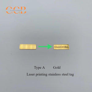 10 Pcs Customized Engraved Jewelry Box Tag