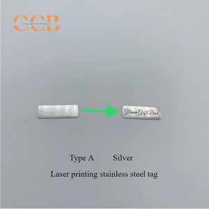 10 Pcs Customized Engraved Jewelry Box Tag