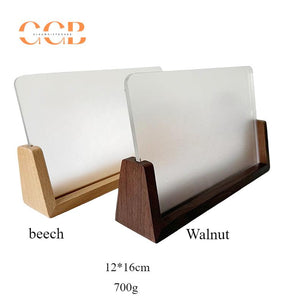 Custom Acrylic Jewelry Display Sign with Wood Stand Wholesale