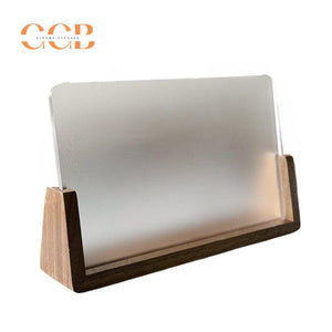 Custom Acrylic Jewelry Display Sign with Wood Stand Wholesale