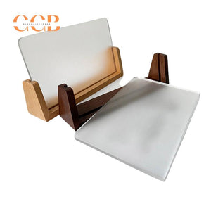 Custom Acrylic Jewelry Display Sign with Wood Stand Wholesale