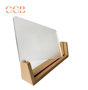 Custom Acrylic Jewelry Display Sign with Wood Stand Wholesale