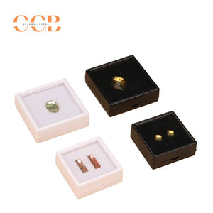 20/50/100pcs White Plastic Gemstone Display Boxes for Jewelry Storage Wholesale
