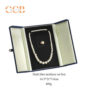 Elegant Pearl Necklace Or Pearl Jewelry Set Box, Velvet Set Jewelry Box, Jewelry Organizer, Microfiber Pearl Jewelry Storage Case
