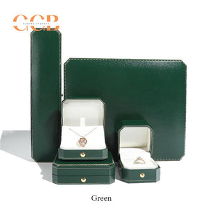 Customised PU Leather Green Jewelry Box