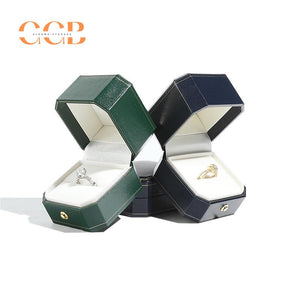 Customised PU Leather Green Jewelry Box
