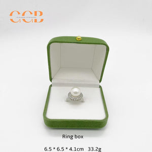 Grass Green Velvet Jewelry Box Set