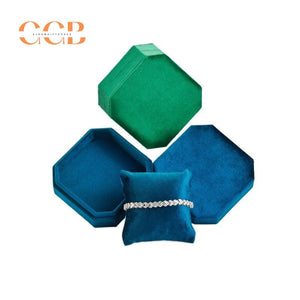 Velvet octagon watch and bracelet display packaging gift box