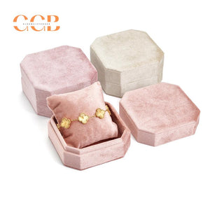 Velvet octagon watch and bracelet display packaging gift box