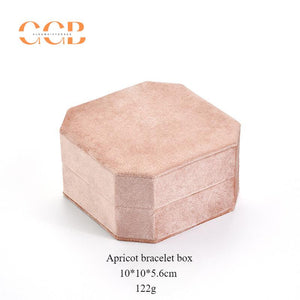 Velvet octagon watch and bracelet display packaging gift box