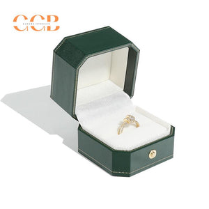 Customised PU Leather Green Jewelry Box