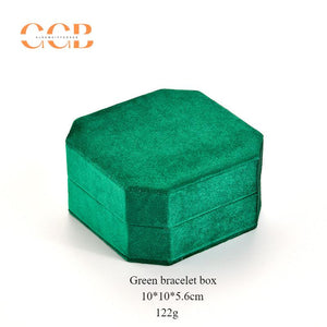 Velvet octagon watch and bracelet display packaging gift box