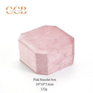 Velvet octagon watch and bracelet display packaging gift box