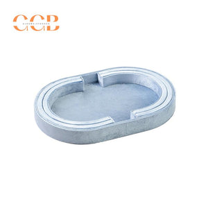 Velvet Oval Jewelry Tray for Earring Necklace Ring Organization