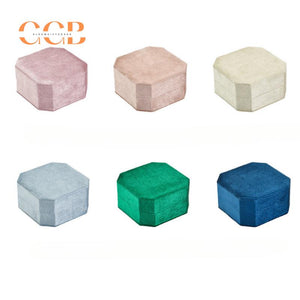 Velvet Hexagon Necklace Jewelry Box