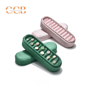 Rectangular velvet ring box, earring display tray, jewelry display box, ring box, jewelry storage box, jewelry holder