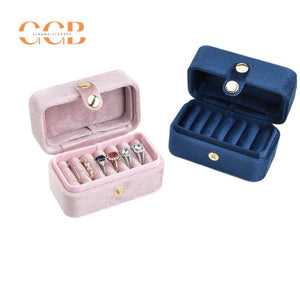 6 slot rectangle velvet ring box, velvet ring box, jewelry display box, ring organizer, ring holder, ring display, jewelry organizer