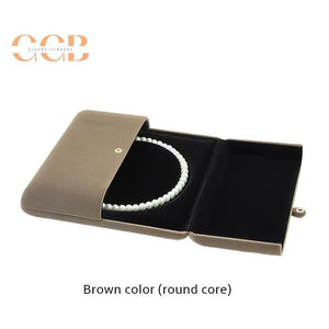 Multi color velvet necklace jewelry set box