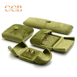 Green Velvet Jewelry Set Box