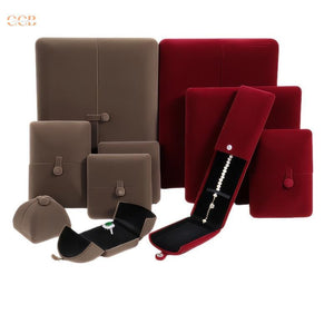 Velvet jewelry box set, velvet jewelry boxes, necklace boxes, pearl necklace box, jewelry organizer, velvet ring box, bracelet box