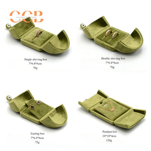 Green Velvet Jewelry Set Box