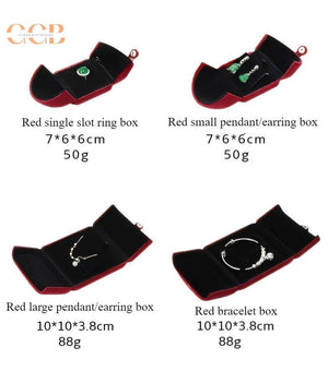 Velvet jewelry box set, velvet jewelry boxes, necklace boxes, pearl necklace box, jewelry organizer, velvet ring box, bracelet box