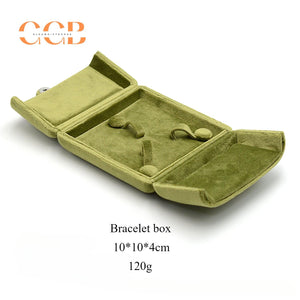 Green Velvet Jewelry Set Box