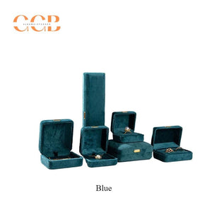 Red Velvet Jewelry Set Ring Box