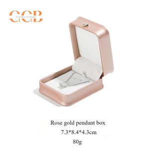 Pu leather crown ring box