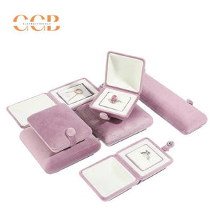 Velvet snap jewelry gift box