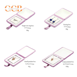 Velvet snap jewelry gift box