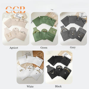 10–100pcs Custom Microfiber Jewelry Bags