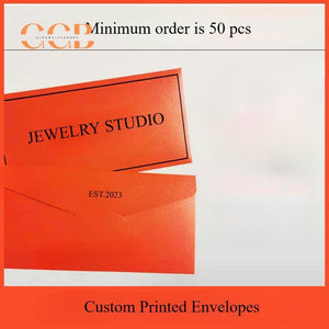 50pcs Custom Envelopes for Jewelry Packaging