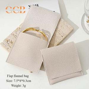 10–100pcs Custom Microfiber Jewelry Bags