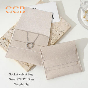 10–100pcs Custom Microfiber Jewelry Bags