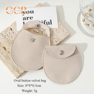 10–100pcs Custom Microfiber Jewelry Bags