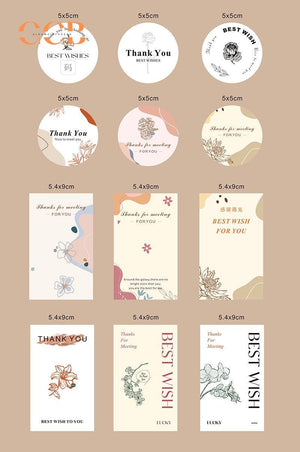 100pcs Custom Sealing Stickers for Jewelry Box Packaging