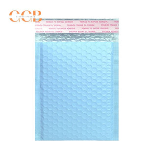 10pcs Sky Blue Padded Bubble Envelopes