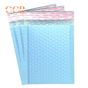 10pcs Sky Blue Padded Bubble Envelopes
