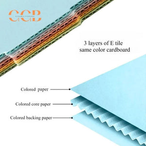 10pcs Blue Corrugated Cardboard Shipping Boxes for Jewelry Packaging Wholesale