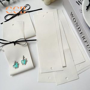100pcs Cotton Canvas Jewelry Display Cards