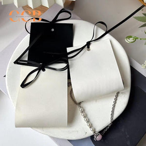 100pcs Cotton Canvas Jewelry Display Cards