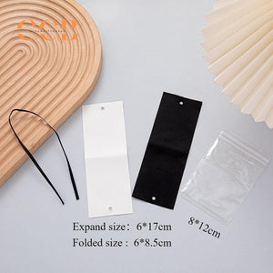 100pcs Cotton Canvas Jewelry Display Cards