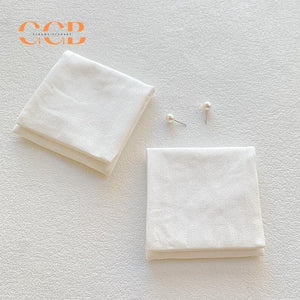 10pcs Cotton Canvas Jewelry Pouch